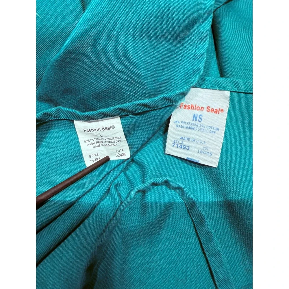2 Starbucks Green Apron Coffee Shop Uniform Work Wear Adult Size‎ NS Made in USA